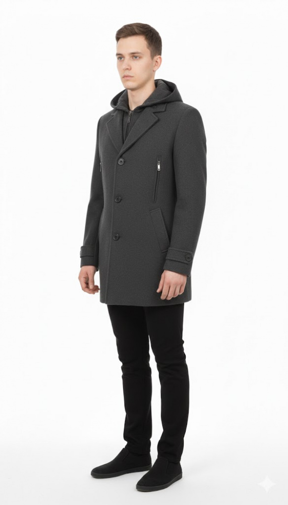 Пальто мужское 22002 ( серый, 54)