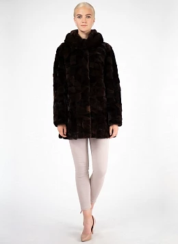 Короткая норковая шуба Автоледи 02, Fur Fashion Industry
