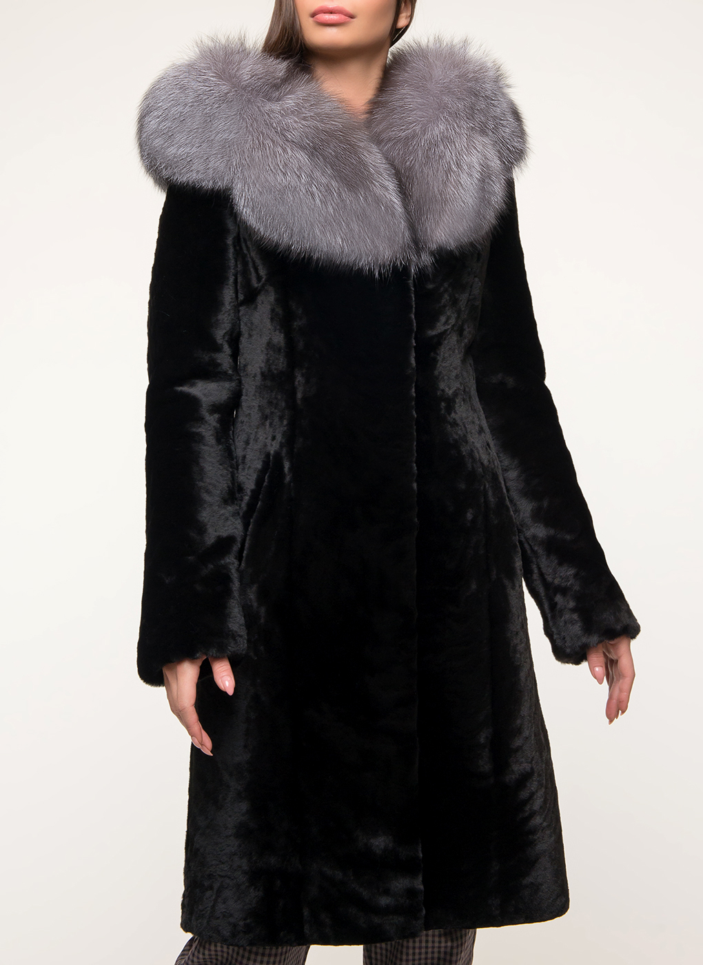 Пальто приталенное из овчины 02, Aliance fur