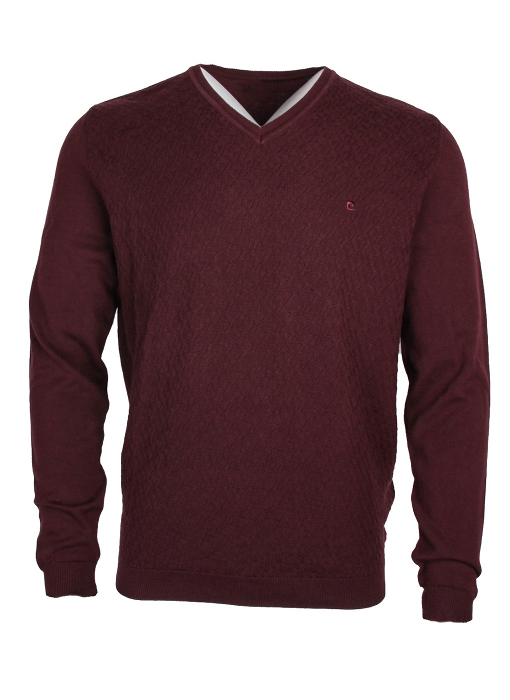Бордовый свитер мужской