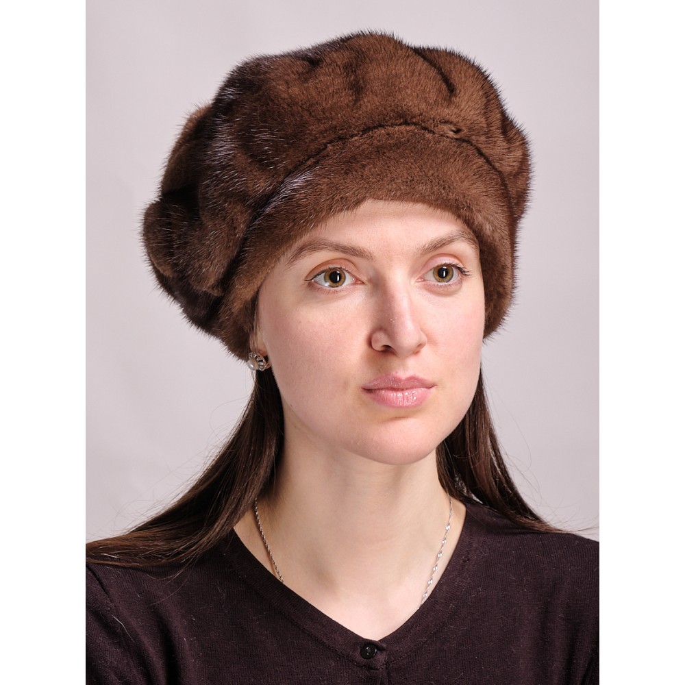Норковые шапки, женские шапки из норки купить в Минске в интернет магазине