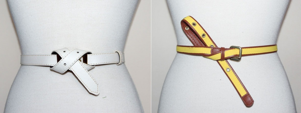 Как завязывать ремень с двумя кольцами на джинсах